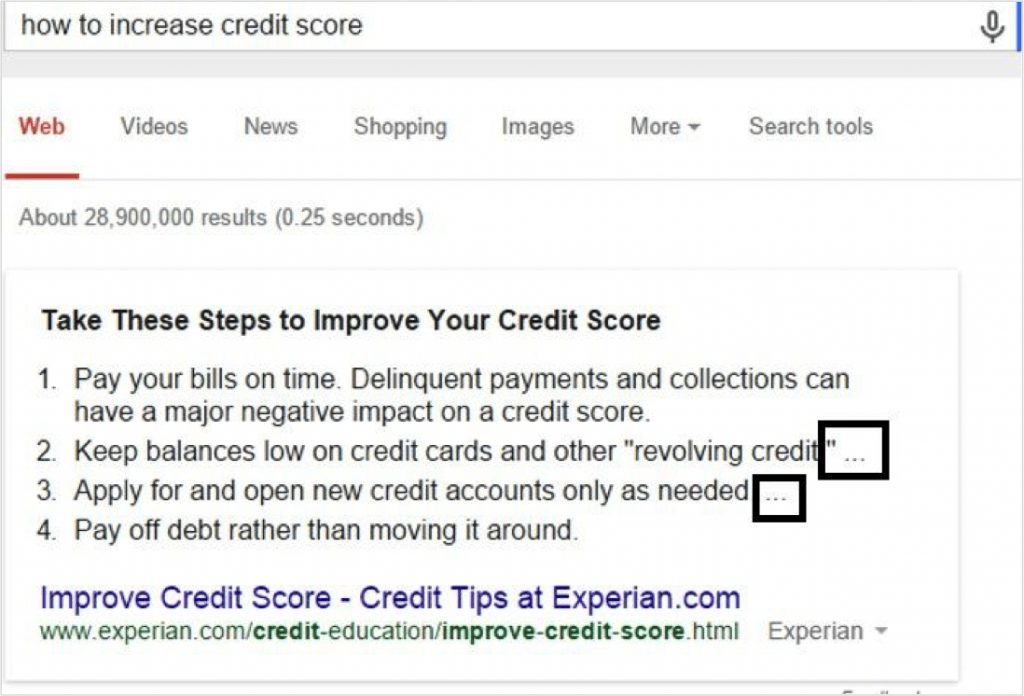 increase credit score